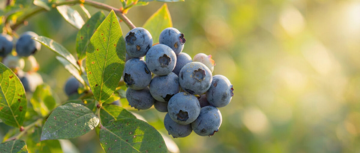 baner krzewu borówki